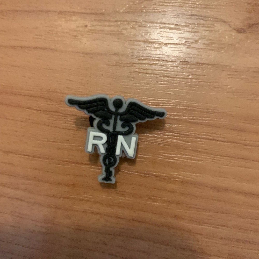 One Piece RN Registered Nurse Shoe Charm